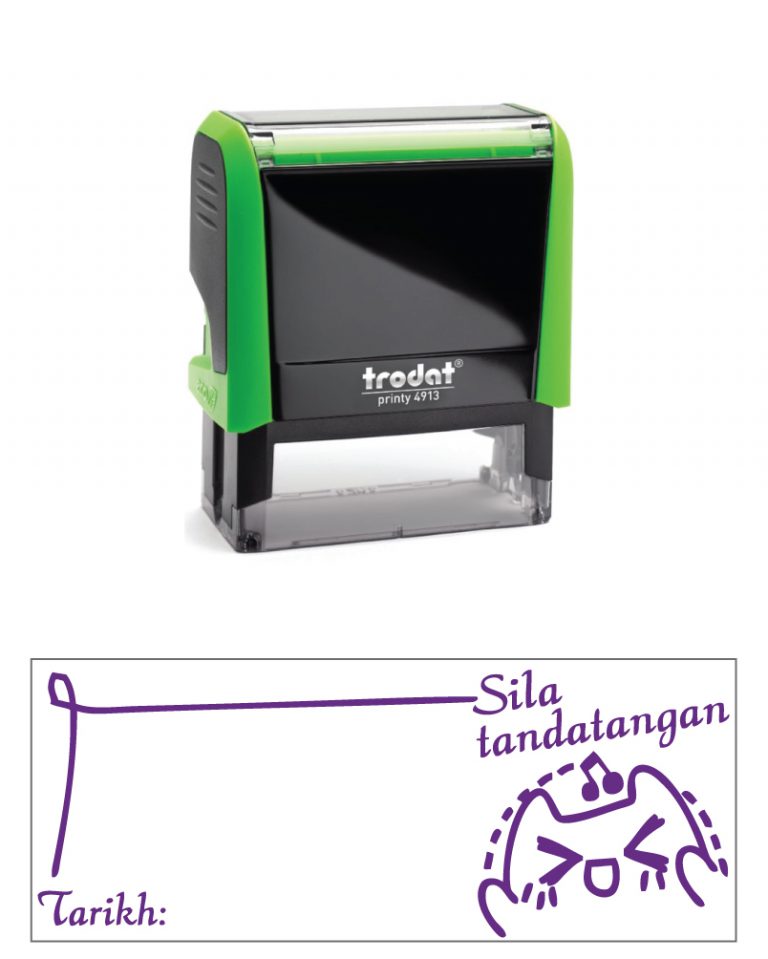 PARENT'S SIGNATURE STAMP  (21 x 57mm)