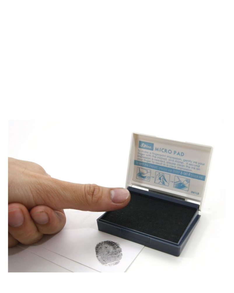 Fingerprint Ink Pad fingerprint Pad Thumbprint Pad Stamp - Temu Malaysia