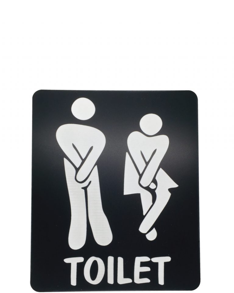 Toilet Sign (6 x 5 inch) 1,6 mm