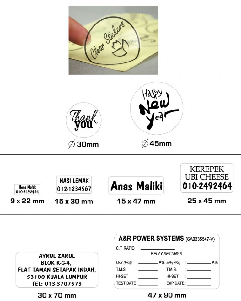TRANSPARENT STICKER