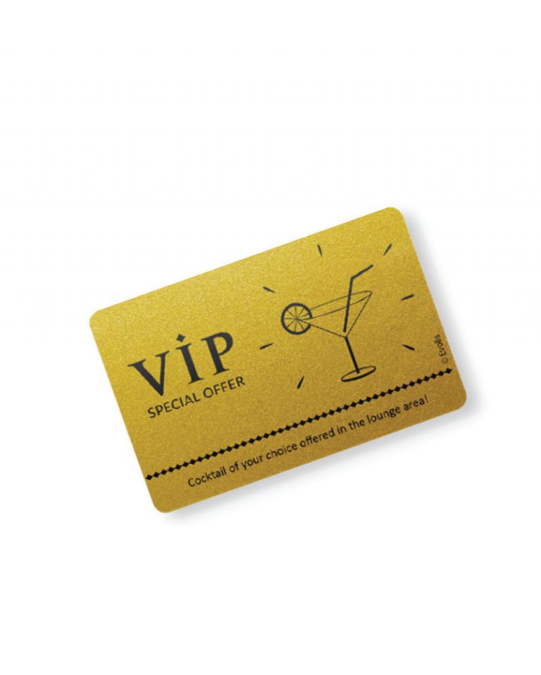 Mettalic Gold PVC Card