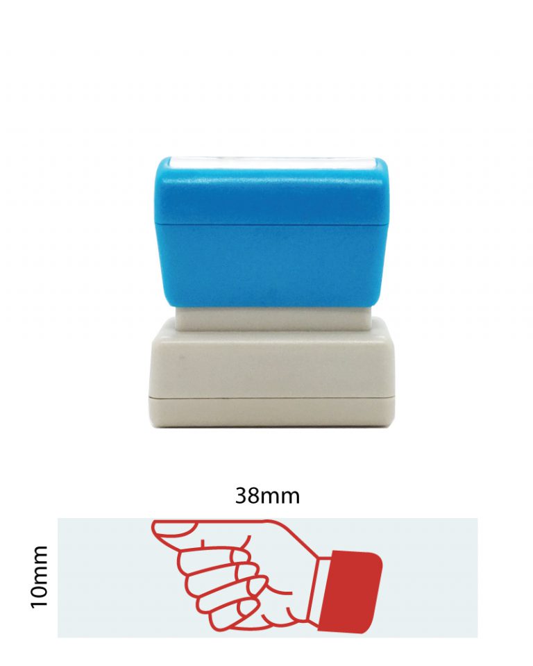 LEFT SIDE HERE STAMP (THUMB) (DA61)
