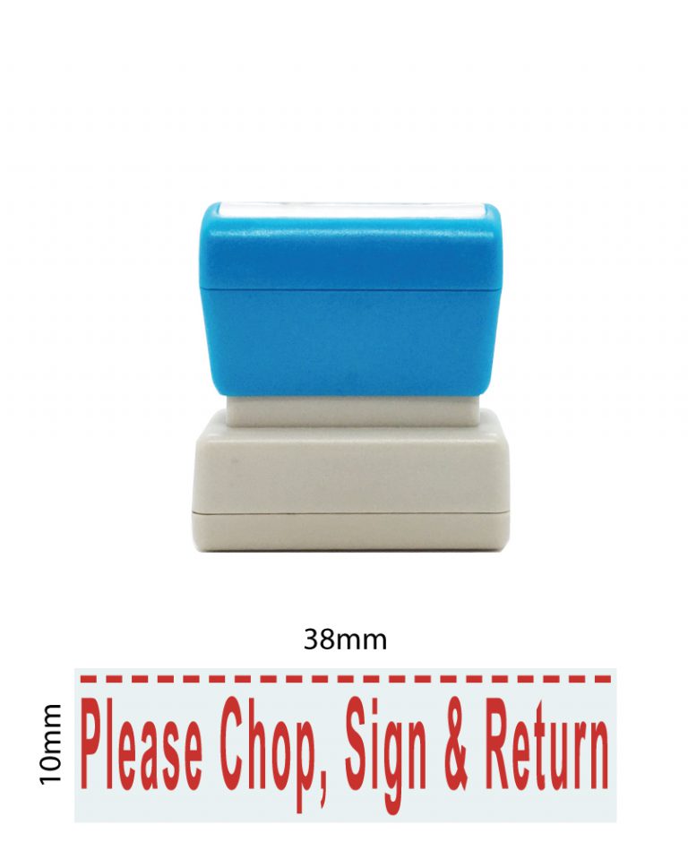 PLEASE CHOP, SIGN AND RETURN STAMP (DA54)