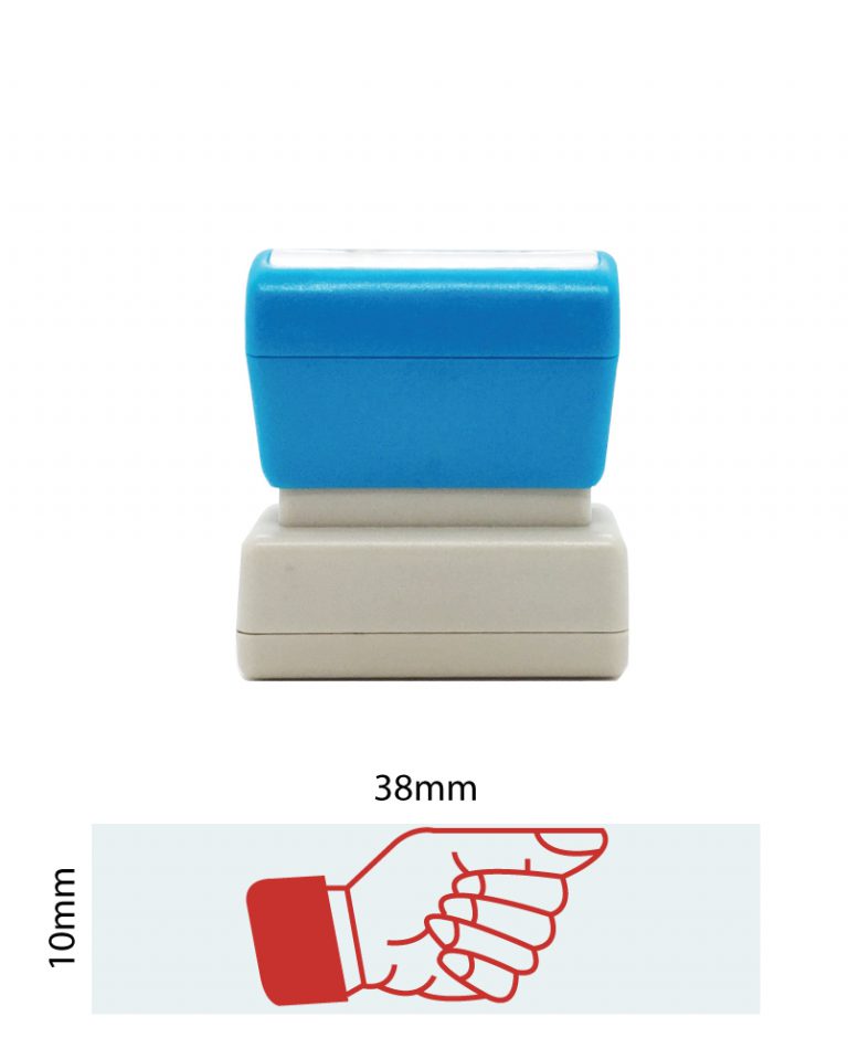 RIGHT SIDE HERE STAMP (THUMB) (DA62)
