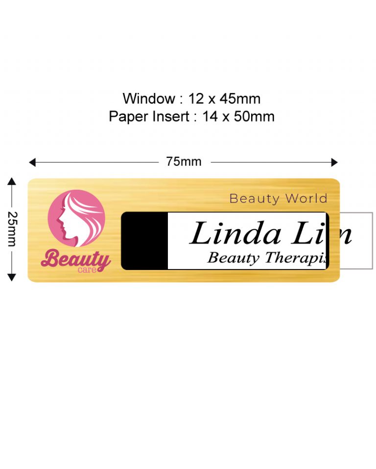 Colour Tag Reusable Gold (Acrylic) CTG2575