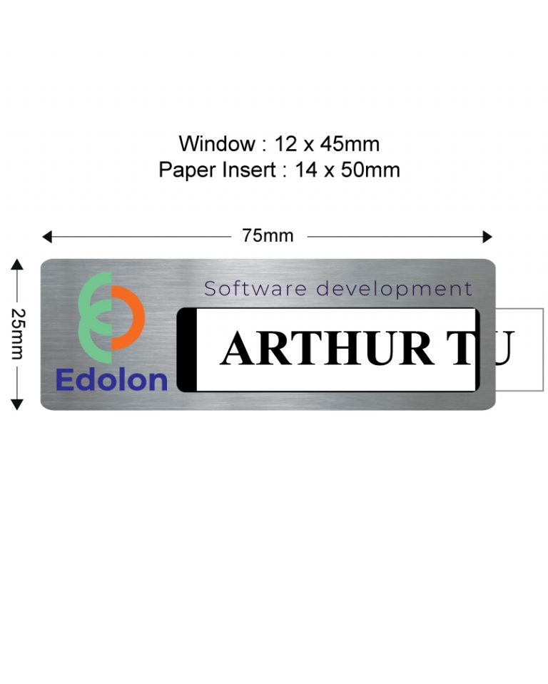 Colour Tag Reusable Silver (Acrylic) CTS2575